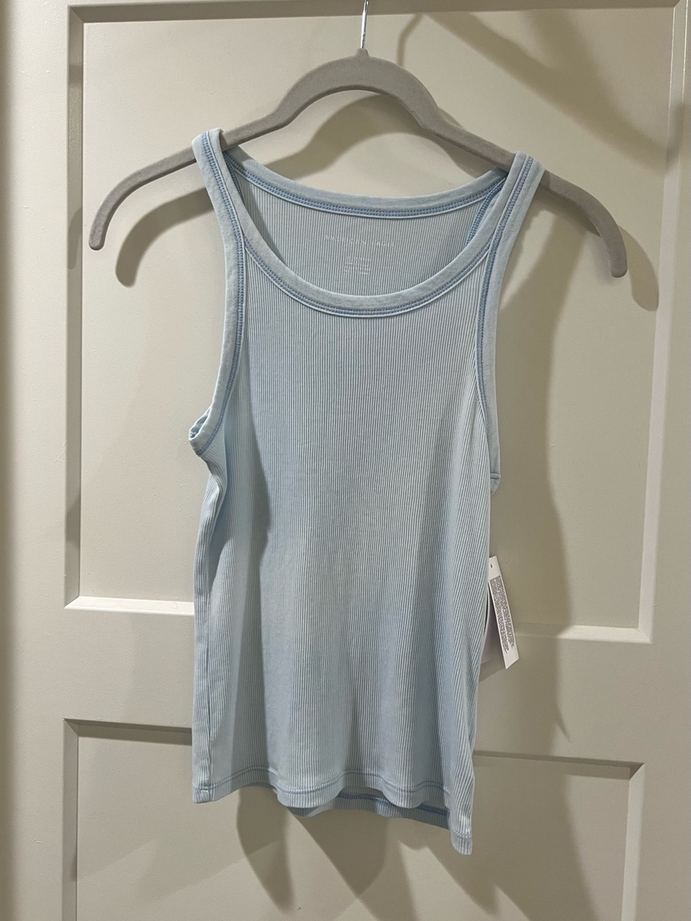 Aerie Light Blue Ribbed Tank Top NWT
